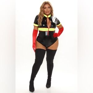 Fashion Nova Firefighter Halloween Bodysuit